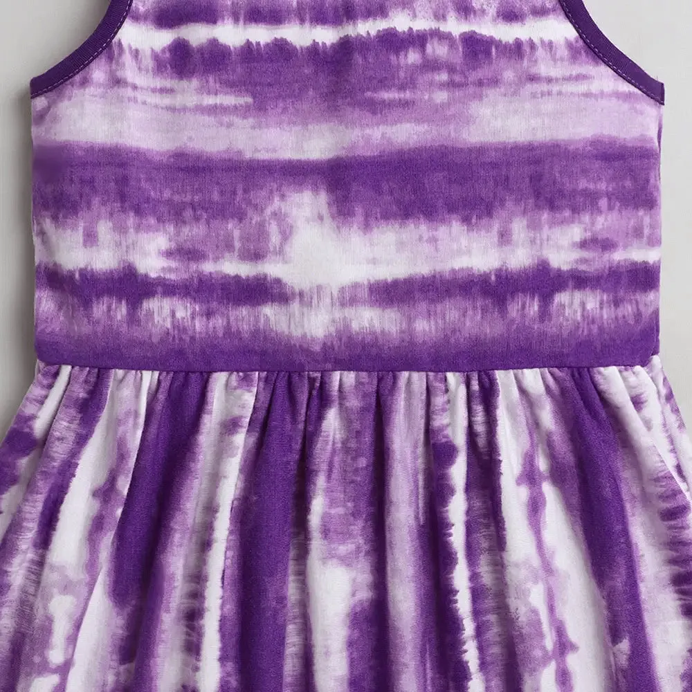 Tie and Dye Printed Dress
