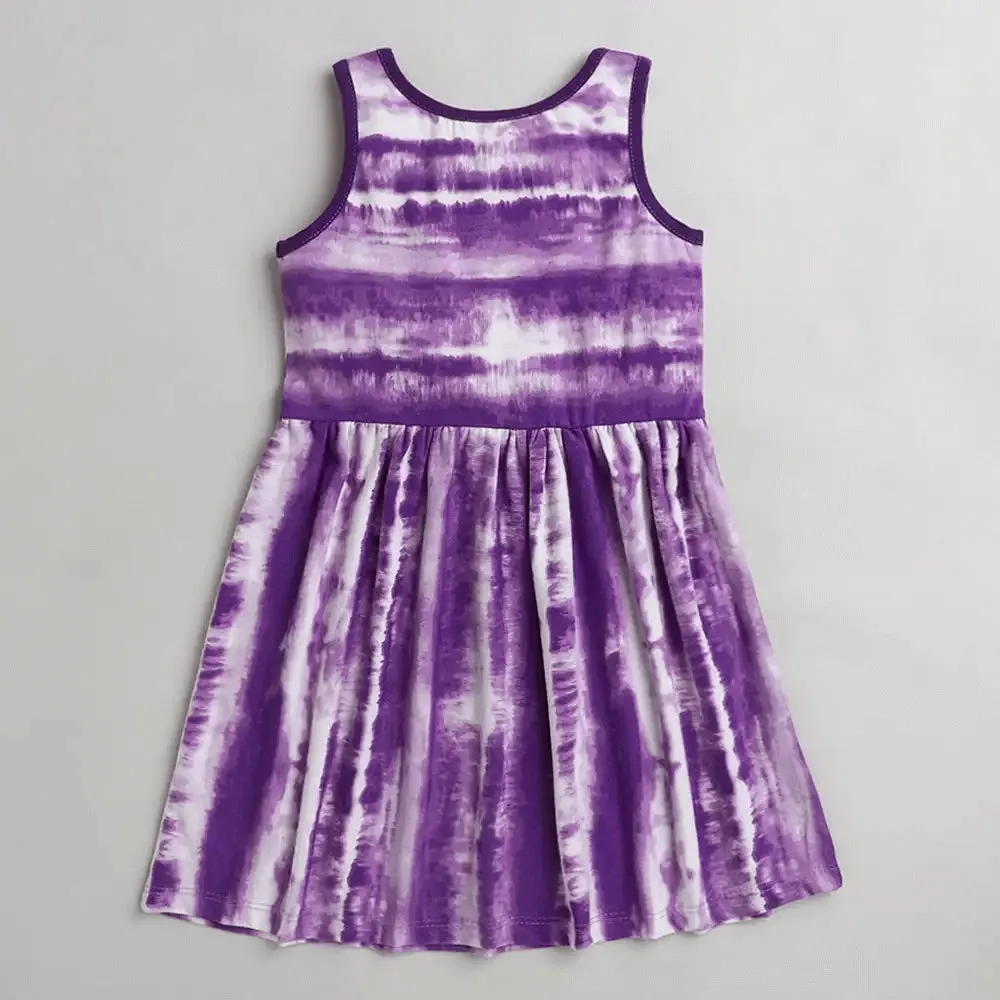Tie and Dye Printed Dress