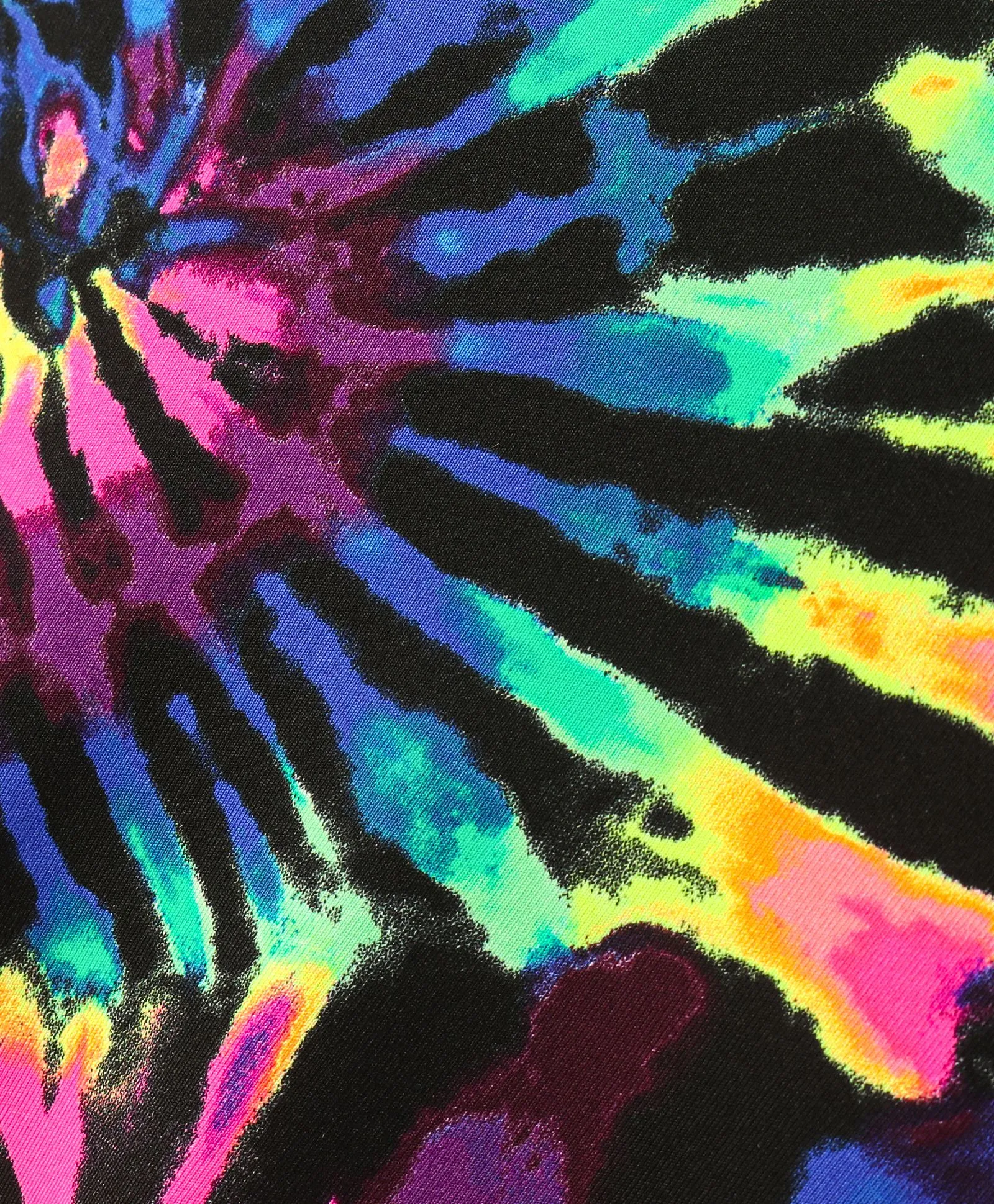 Tie and Dye Printed Straight Sleeveless Dress