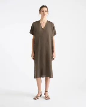 WEDGE DRESS- WHITE