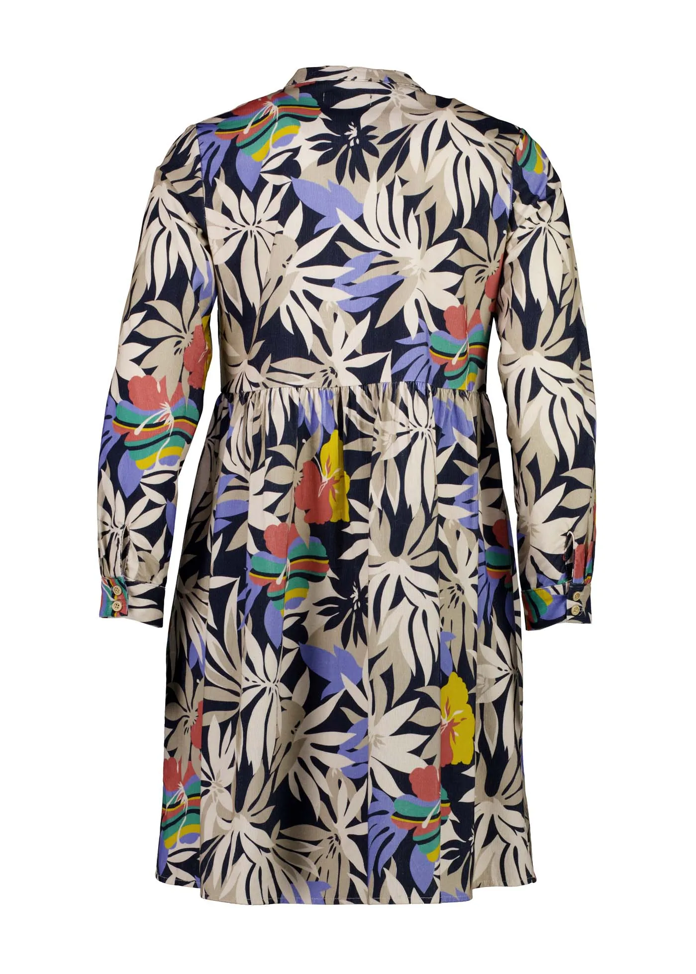 Wildflowers Tunic Dress Black in Fine Cord